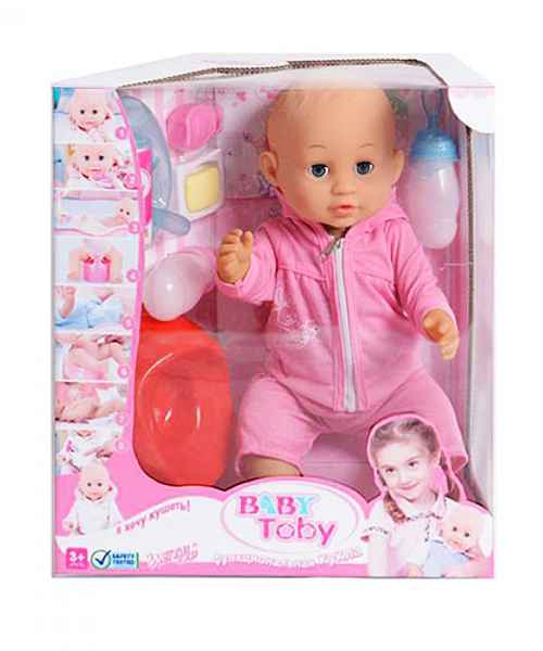 Говорящая кукла Baby Toby (в розовом костюмчике)